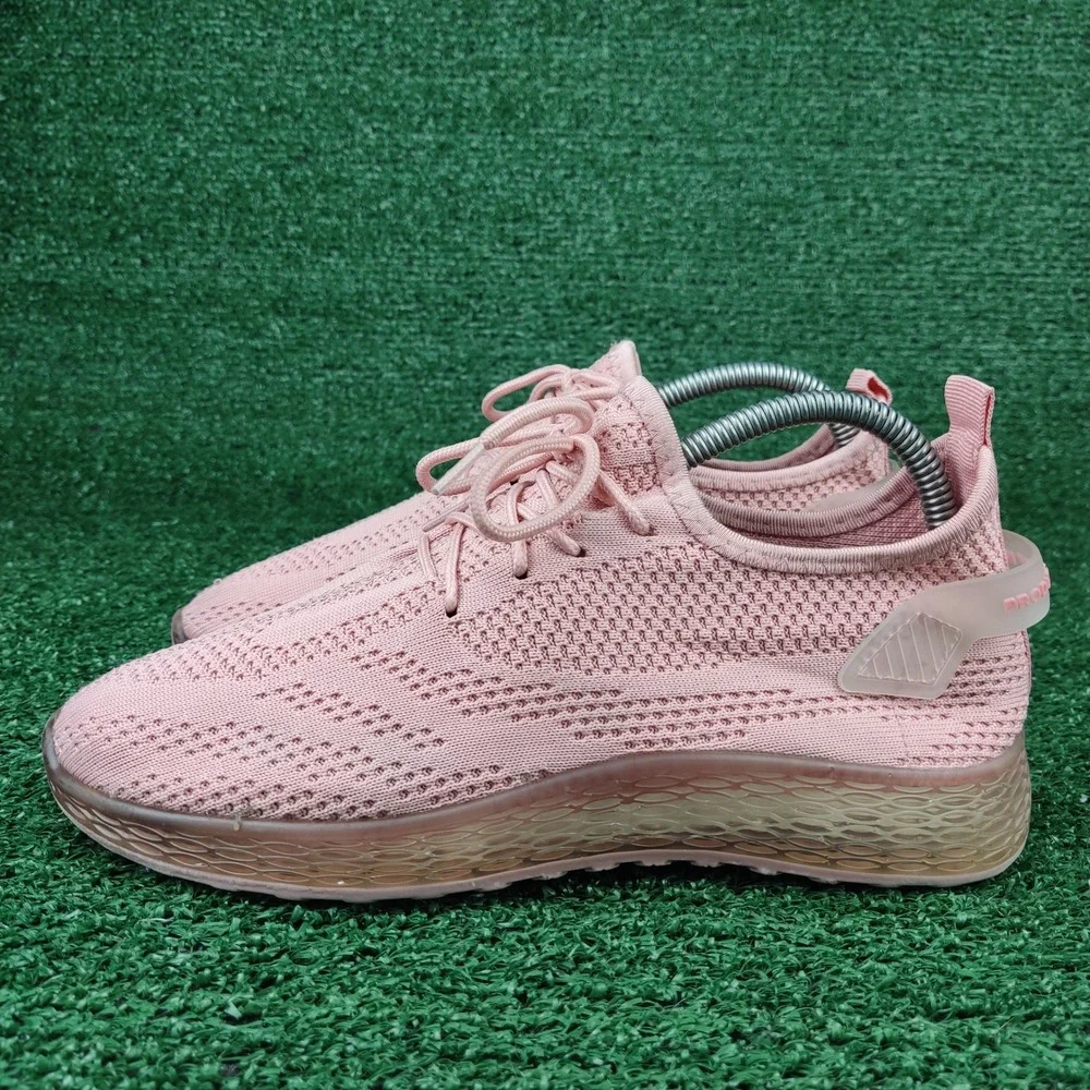 Product of New York Sneakers Womens 8 Pink Sonic Knit‎ Athletic Casual Shoes